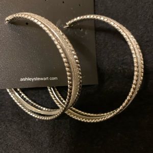 Silver hoops